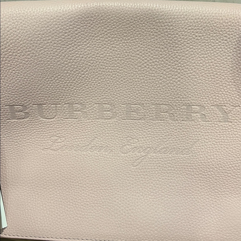 Burberry Burleigh Medium Leather Crossbody Bag Pale Ash Rose NWT - Picture 10 of 14